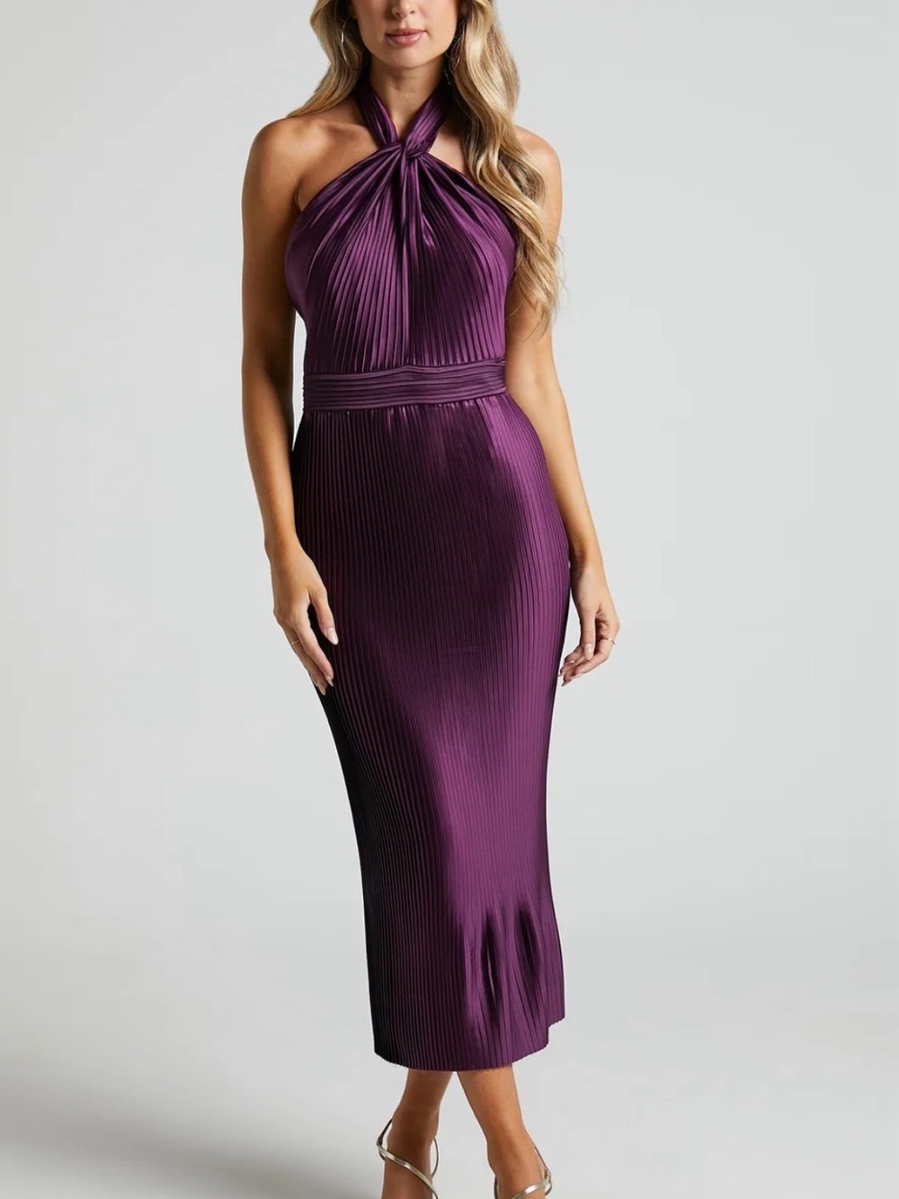 Showpo Marlette Midi Dress in Plum